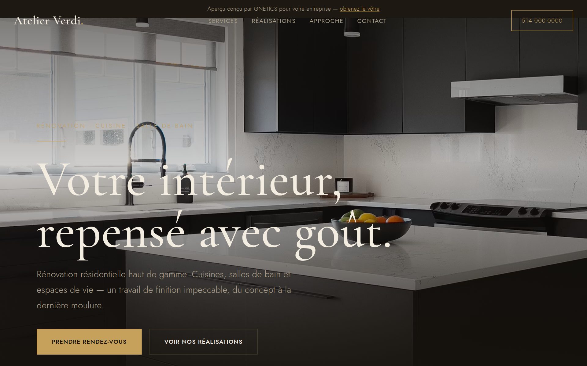 Exemple site rénovation
