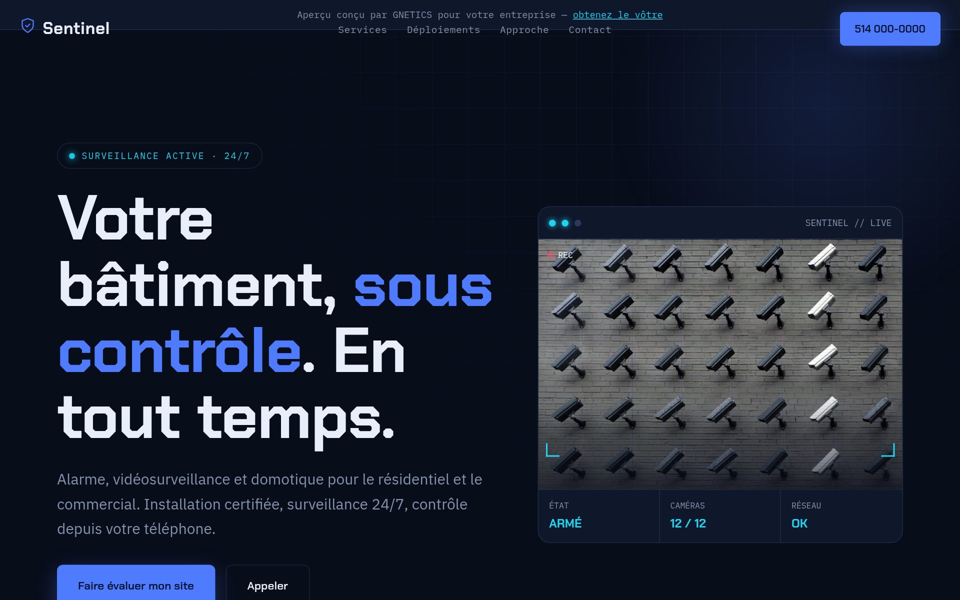 Exemple site sécurité